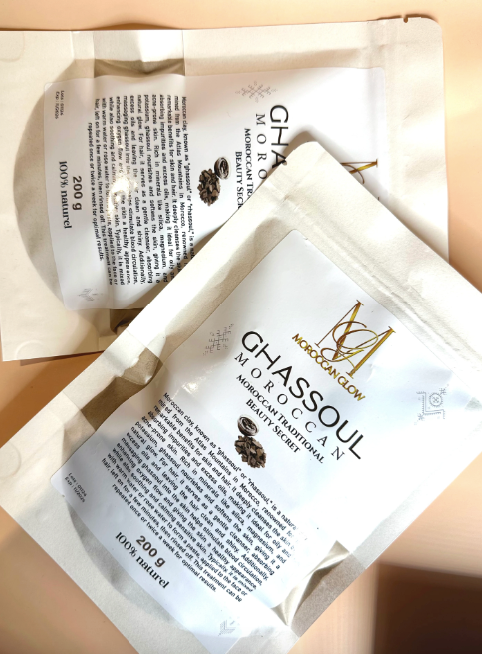 Moroccan Ghassoul Clay 200g – Natural Facial Mask for Deep Cleansing & Detox