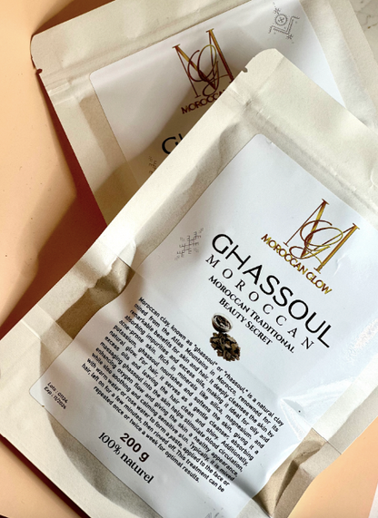 Moroccan Ghassoul Clay 200g – Natural Facial Mask for Deep Cleansing & Detox
